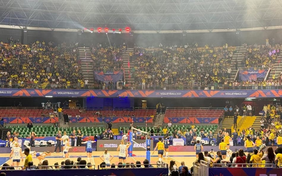 Arena Nilson Nelson, em Brasília, é uma das sedes da primeira semana da VNL (Foto: Andressa Simões/Lance!)