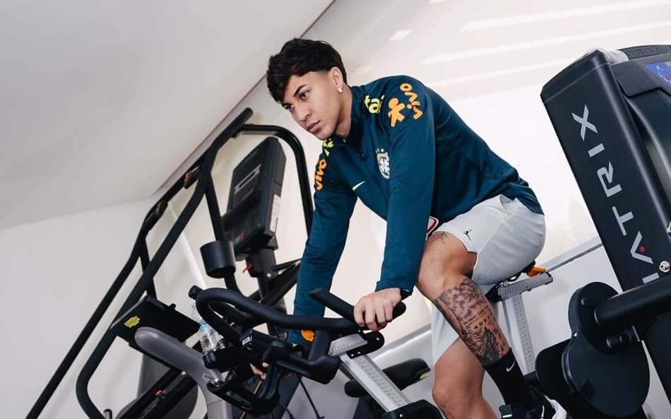 Kaio Jorge treinando nas férias (Foto: Imagem cedida ao Lance!)