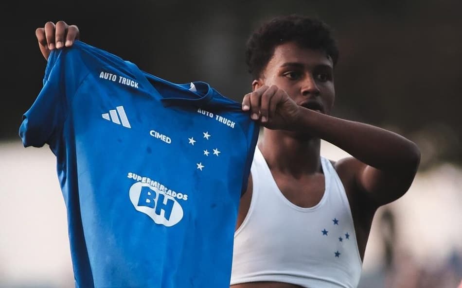 Ruan Índio marcou na vitória do Sub-20 do Cruzeiro (Foto: Gustavo Martins/Cruzeiro)