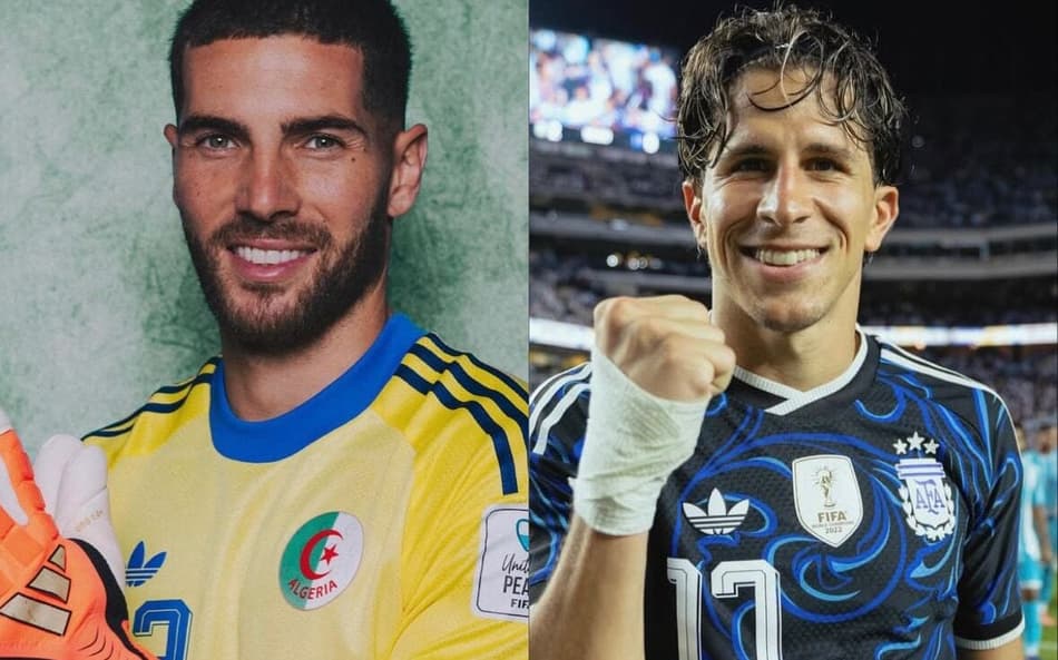 Filho de Zidane e filho de Simeone se enfrentam em Argentina x Argélia. (Reprodução/redes sociais)