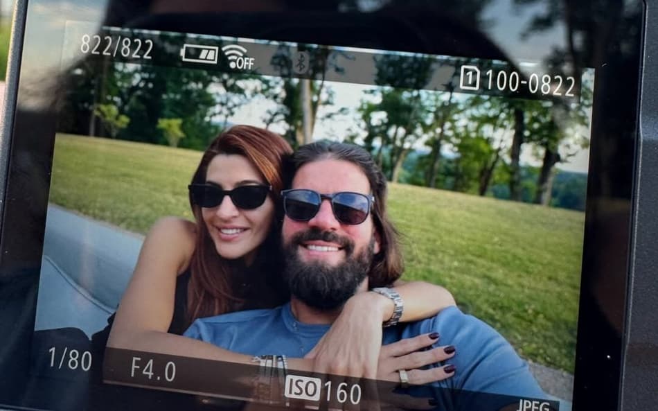 Alisson e Natália Becker comemoram aniversário de casamento durante torneio (Foto: Reprodução/Instagram)
