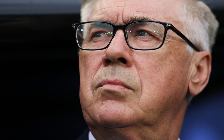 Carlo Ancelotti, técnico da Seleção Brasileira, durante Brasil x Escócia