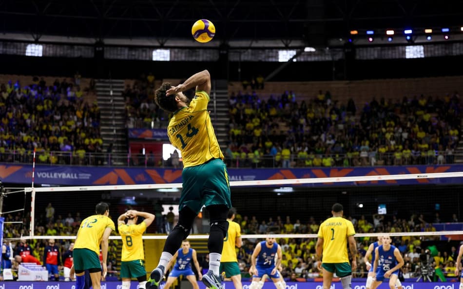 Brasil encerra a primeira semana da VNL masculina em Brasília