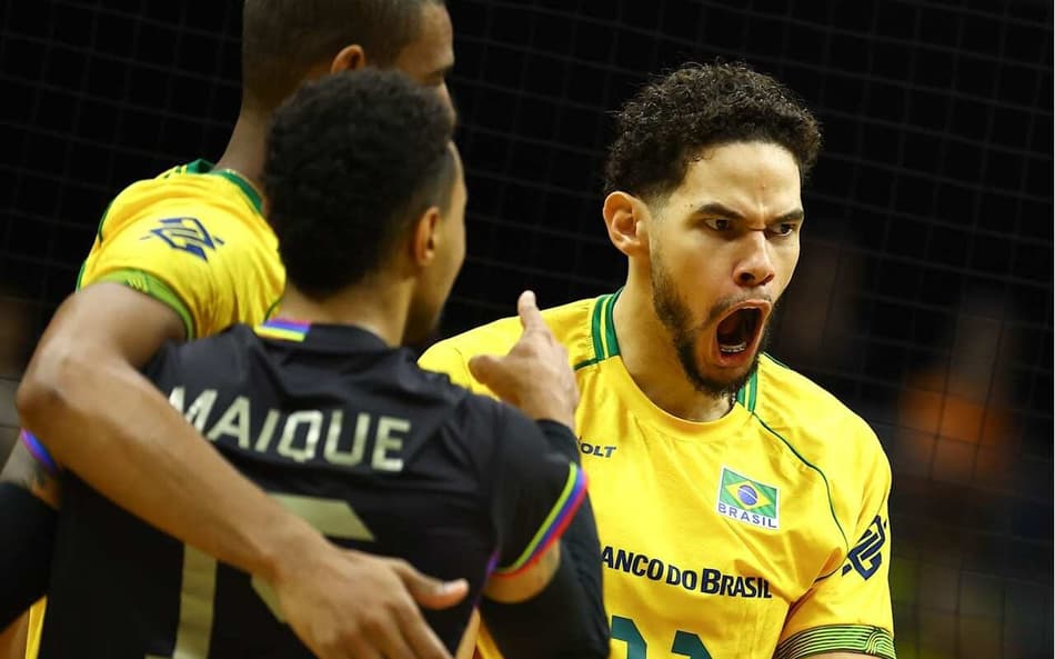 Brasil faz duelo de invictos com a Sérvia na VNL