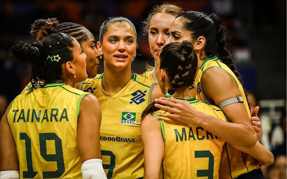 Brasil vence Bulgária na semana 1 da VNL 2026, em Brasília (Foto: Volleyball World)