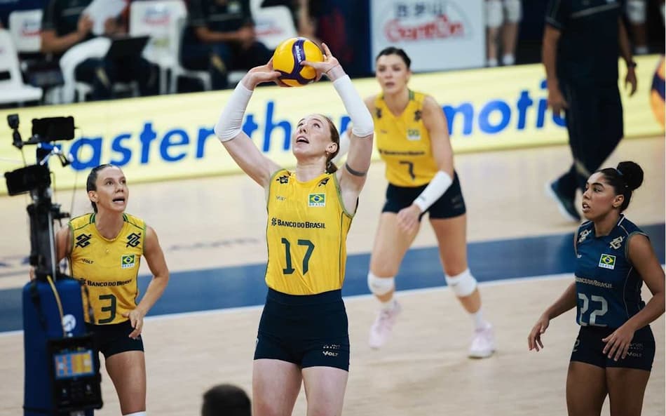 Brasil e China se enfrentam pela segunda semana da VNL feminina