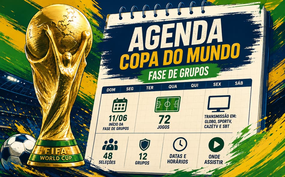 Agenda de jogos da Copa do Mundo: veja a programação diária da fase de grupos