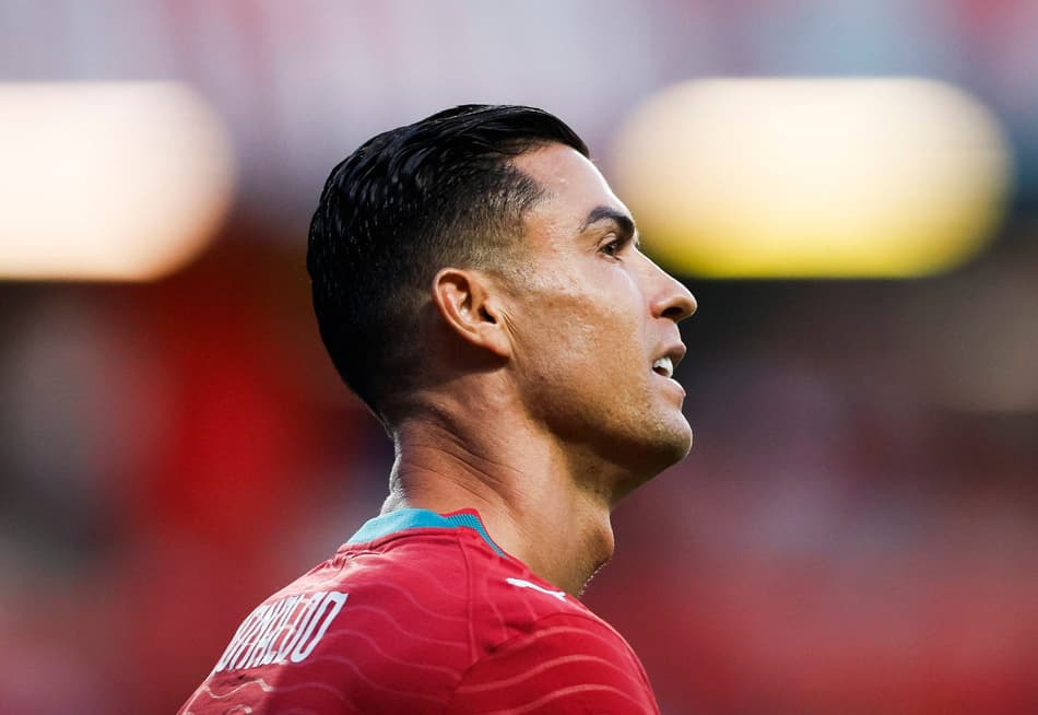 Cristiano Ronaldo no amistoso entre Portugal e Nigéria antes da Copa do Mundo