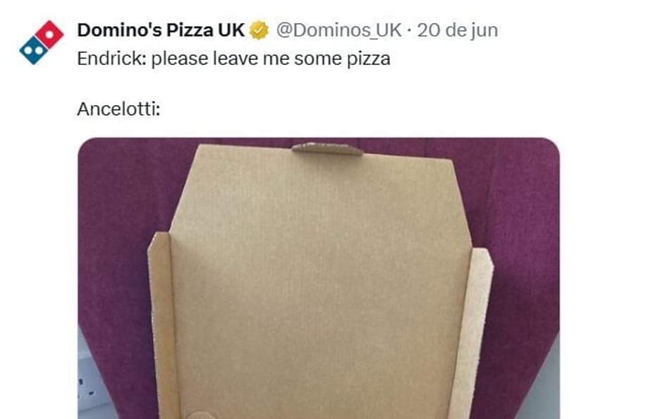 Dominos Endrick Ancelotti