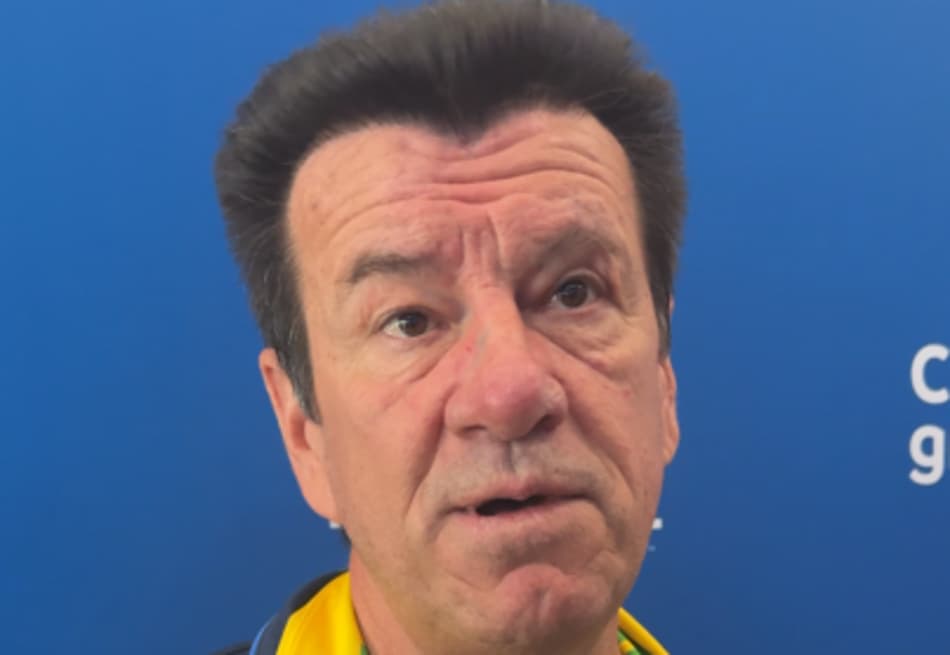 Dunga durante entrevista sobre a Copa do Mundo