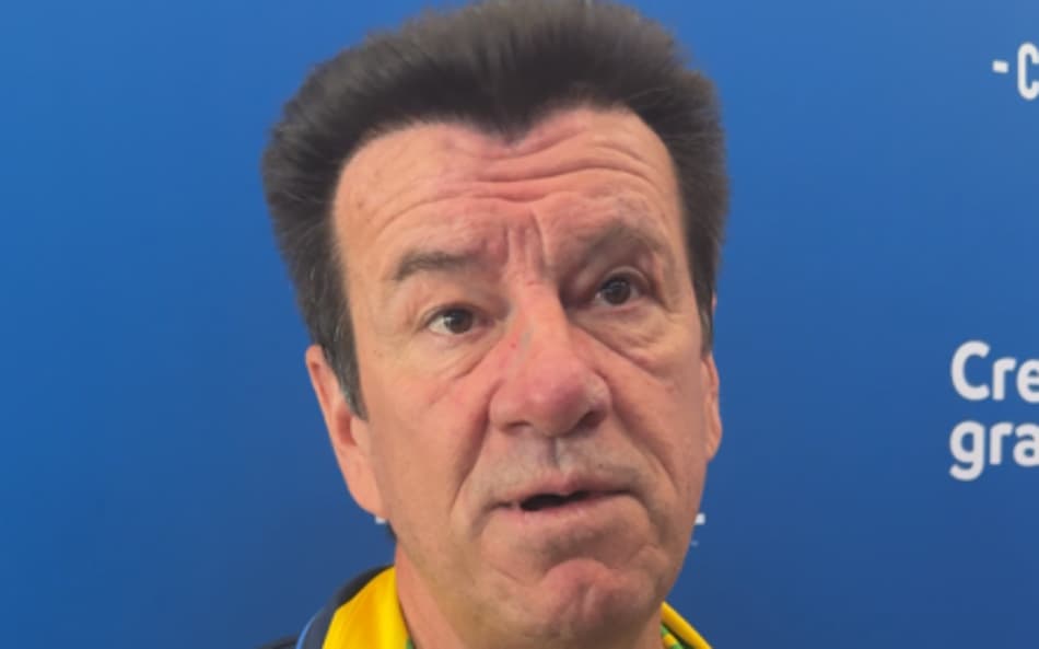 Dunga durante entrevista sobre a Copa do Mundo
