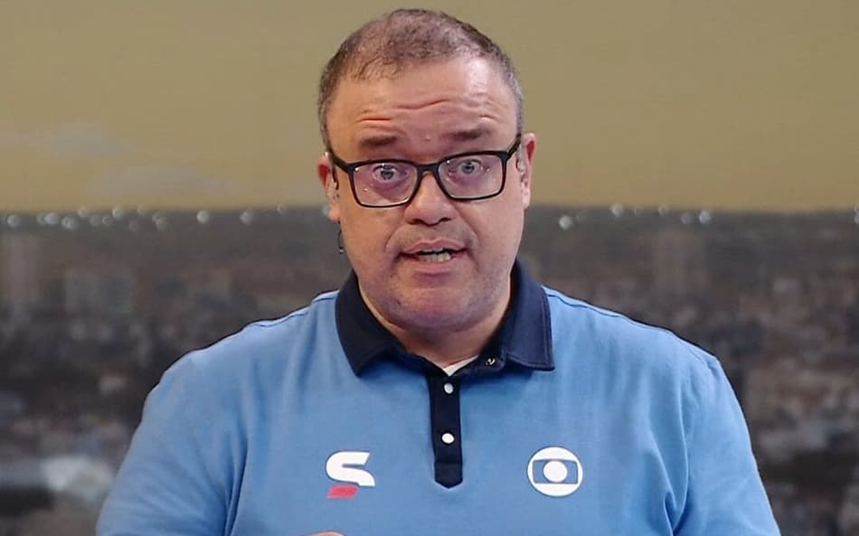 Everaldo Marques se irritou em Brasil x Haiti (Foto: Reprodução Globo)