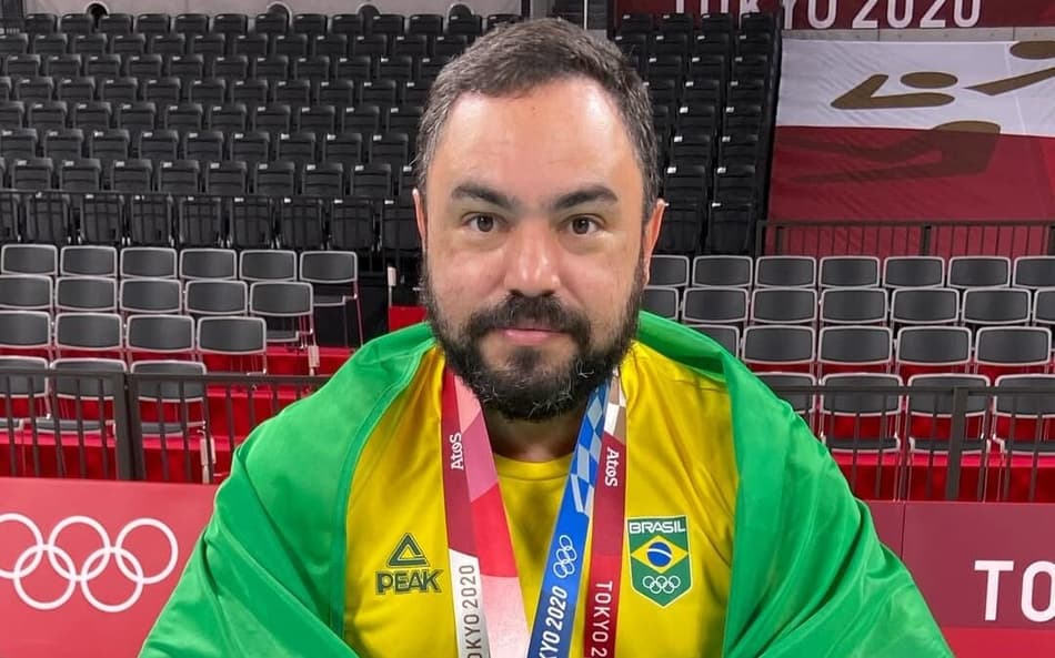 O fisioterapeuta Fernandinho, da seleção brasileira de vôlei