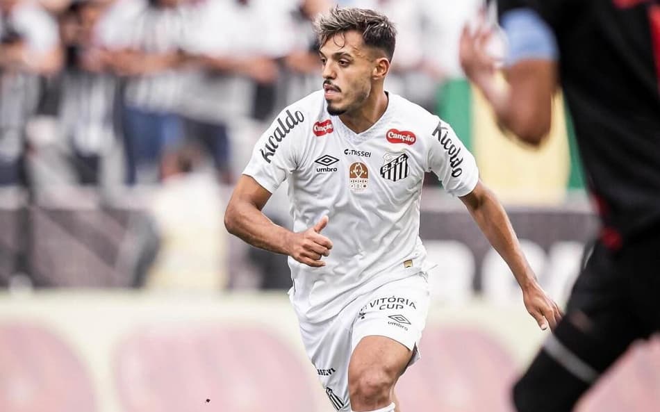 Gabriel Menino no santos (reprodução Instagram)