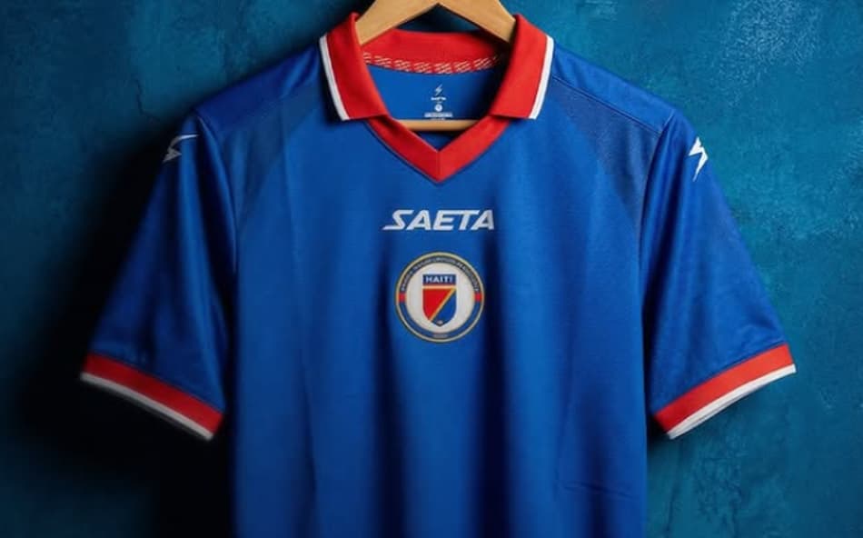 Uniforme do Haiti (Foto: Divulgação Saeta)