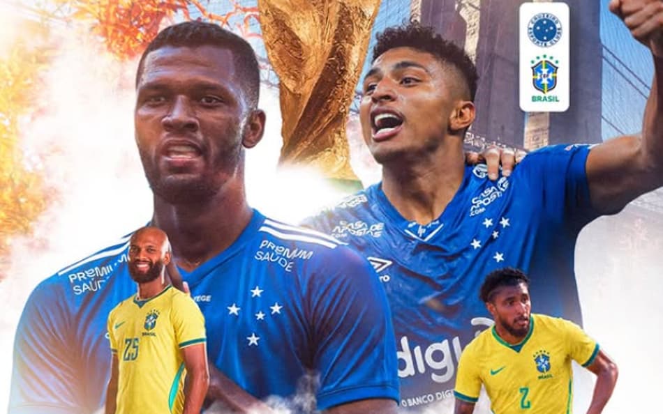Igor Thiago e Éderson (Foto: Reprodução Cruzeiro)