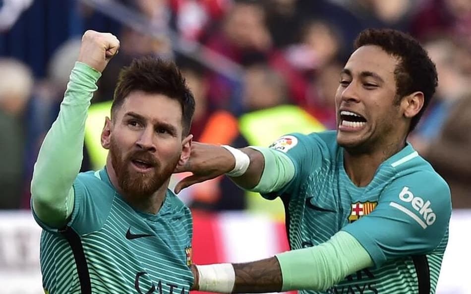 Messi e Neymar - Barcelona