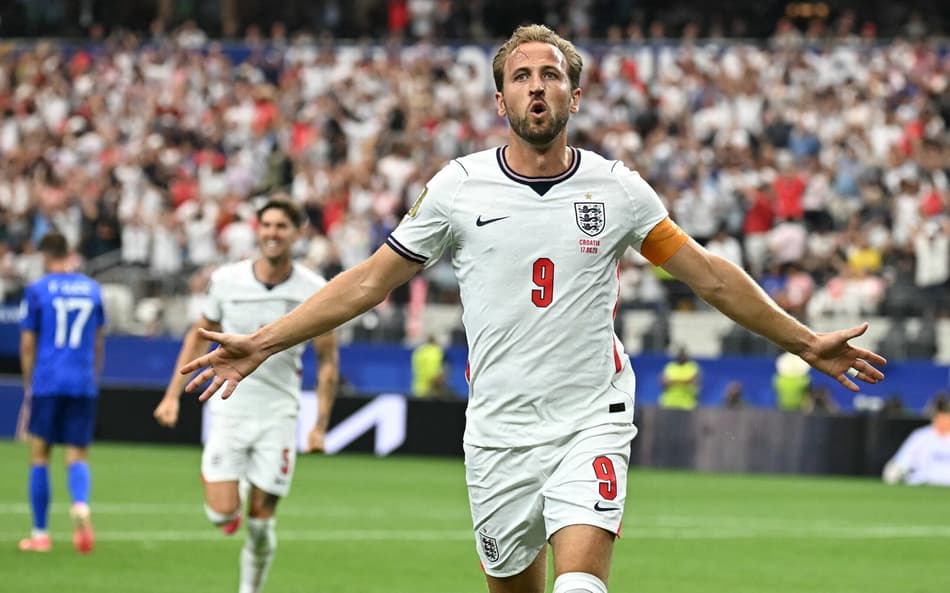 Com show de Kane, a Inglaterra venceu a Croácia por 4 a 2 na Copa do Mundo de 2026 (Foto: Paul ELLIS / AFP)