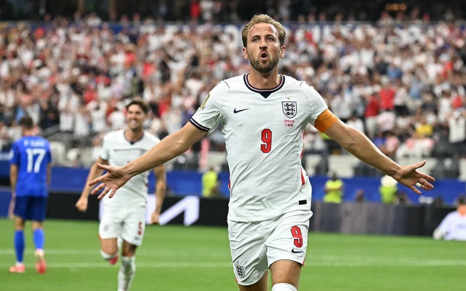 Com show de Kane, a Inglaterra venceu a Croácia por 4 a 2 na Copa do Mundo de 2026 (Foto: Paul ELLIS / AFP)