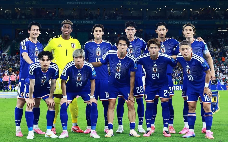 Jogadores do Japão na Copa do Mundo (Foto: Divulgação)