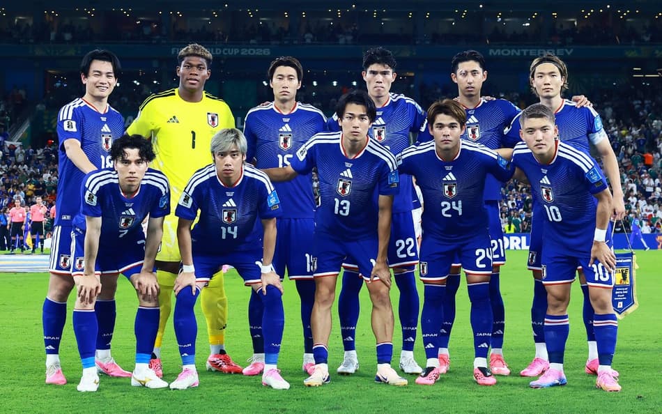 Jogadores do Japão na Copa do Mundo (Foto: Divulgação)