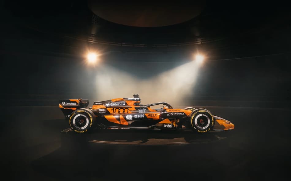 Pintura especial de 1000 corridas na F1 da McLaren (Foto: Divulgação)