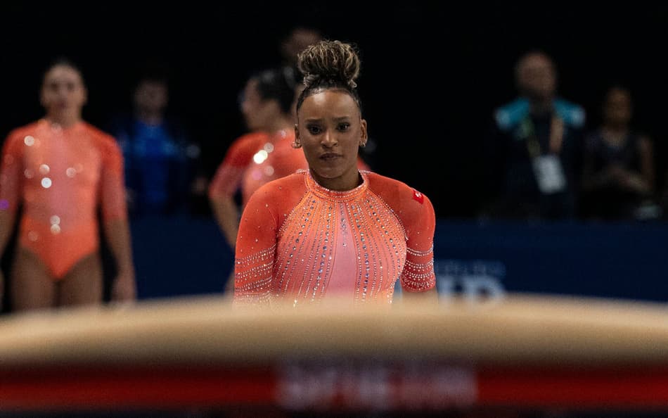 Rebeca Andrade no Pan-Americano de Ginástica Artística 2026 (Foto: MeloGym/CBG)