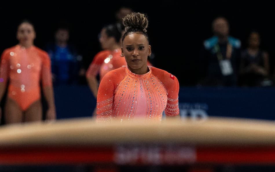 Rebeca Andrade no Pan-Americano de Ginástica Artística 2026 (Foto: MeloGym/CBG)