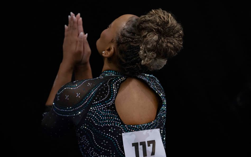 Rebeca Andrade no Pan-Americano de Ginástica Artística 2026 (Foto: MeloGym/CBG)