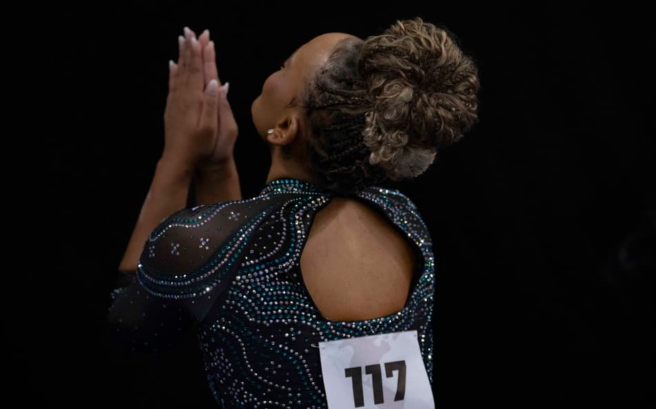 Rebeca Andrade no Pan-Americano de Ginástica Artística 2026 (Foto: MeloGym/CBG)