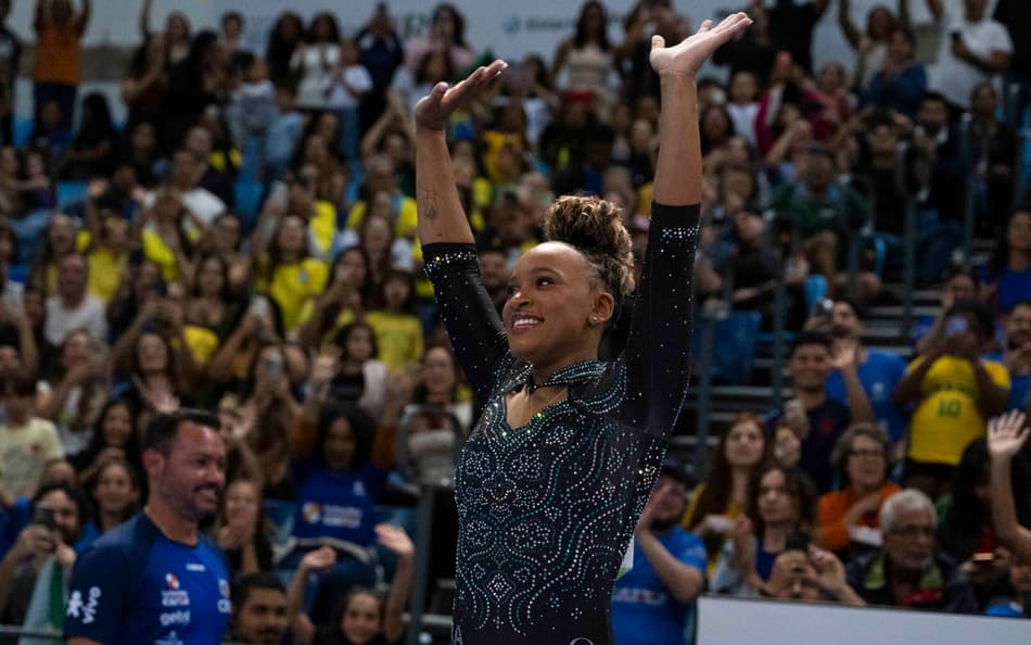 Rebeca Andrade no Pan-Americano de Ginástica Artística 2026 (Foto: MeloGym/CBG)