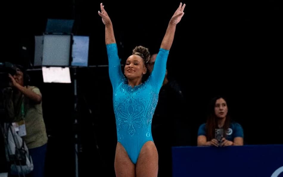 Rebeca Andrade no Pan-Americano de Ginástica Artística 2026 (Foto: MeloGym/CBG)