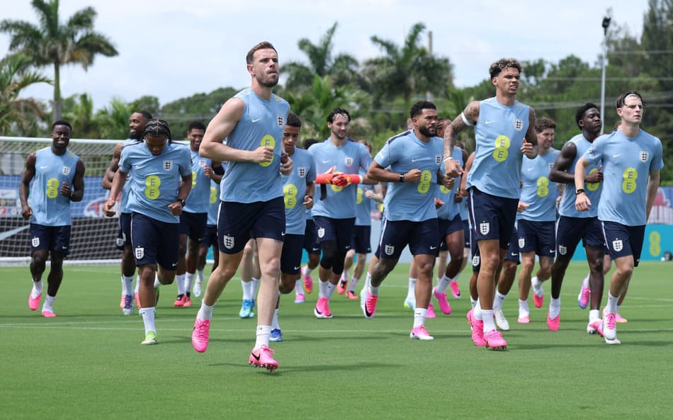Treinamento da Seleção da Inglaterra para a Copa do Mundo (Foto: Richard Pelham/Getty Images/AFP)