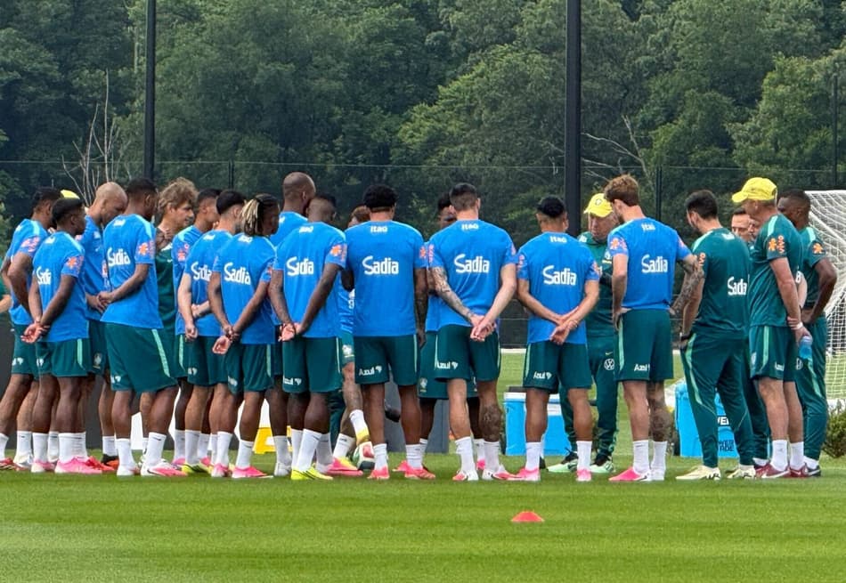 Treino da Seleção Brasileira em Morristown para preparação de Brasil x Japão