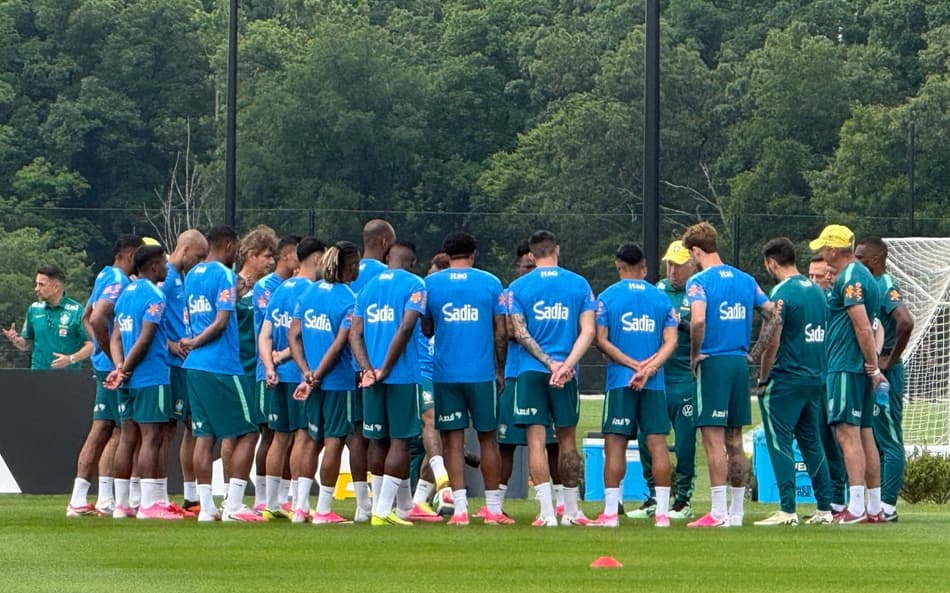 Treino da Seleção Brasileira em Morristown para preparação de Brasil x Japão