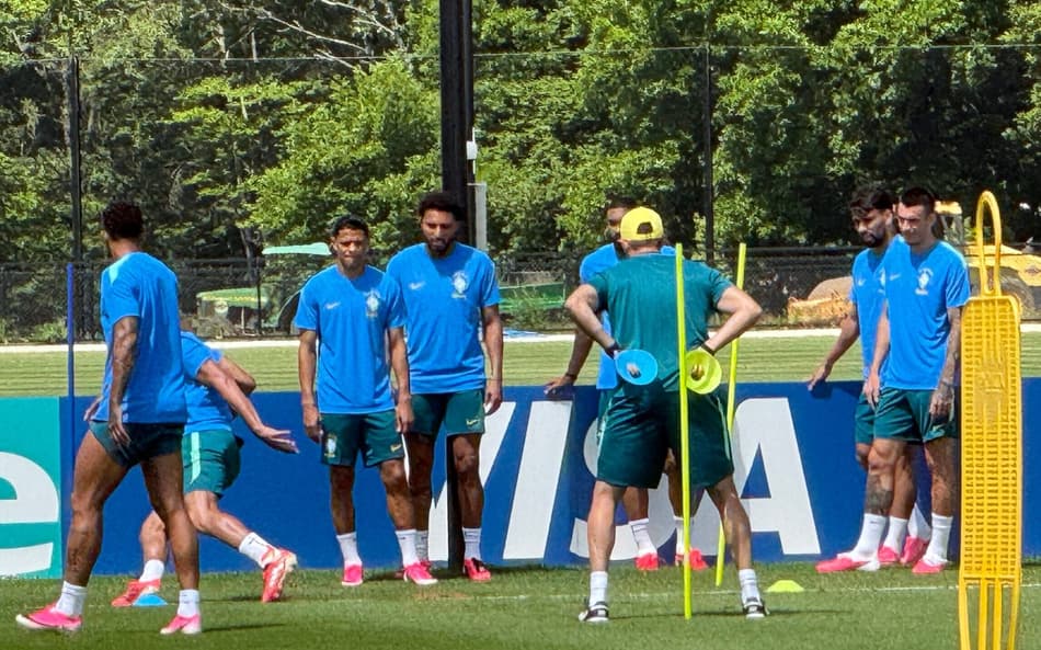 Treino da Seleção Brasileira no CT e Morristown