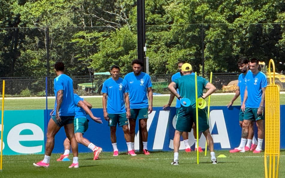Treino da Seleção Brasileira no CT e Morristown