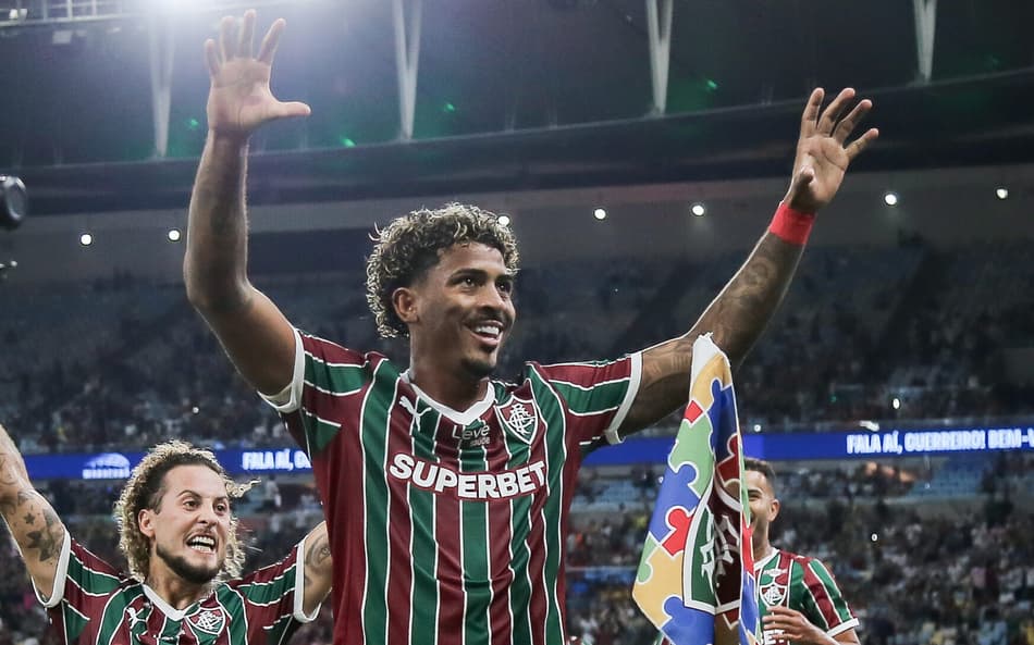 John Kennedy comemora gol pelo Fluminense (Foto: Marcelo Gonçalves/ Fluminense FC)
