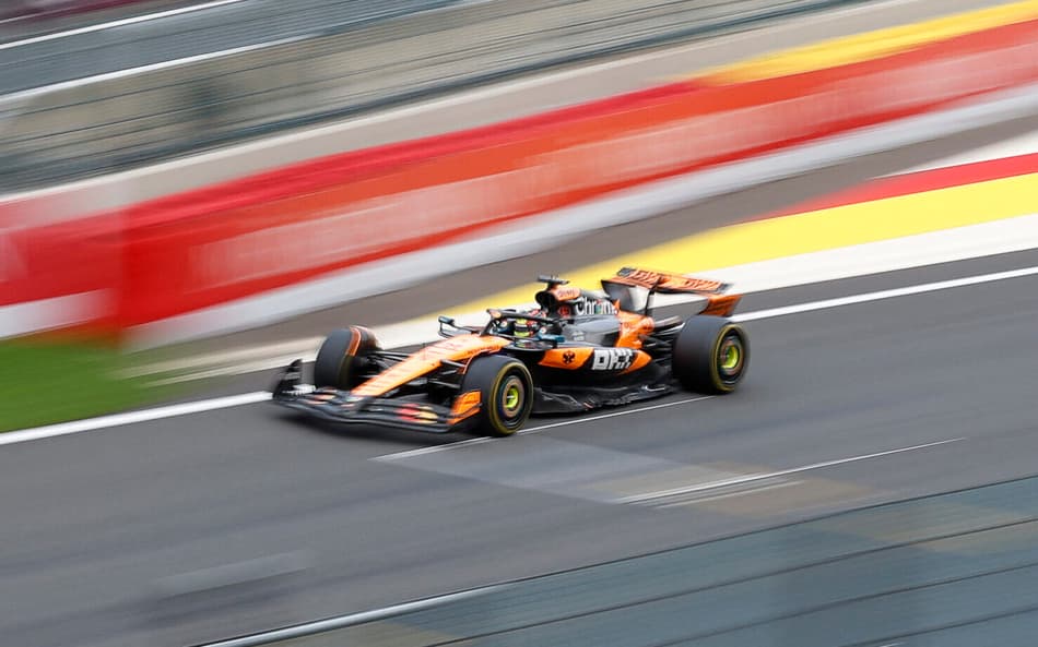 Oscar Piastri no GP da Bélgica (Foto: SIMON WOHLFAHRT / AFP)