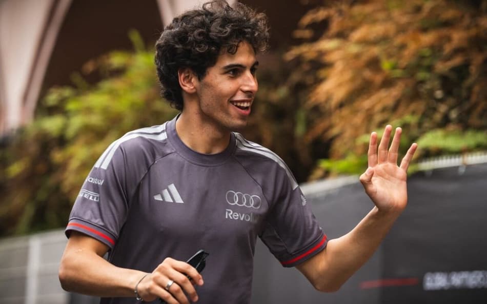 Brasileiro Gabriel Bortoleto no circuito de Mônaco de Fórmula 1. (Foto: Andrej ISAKOVIC / AFP)