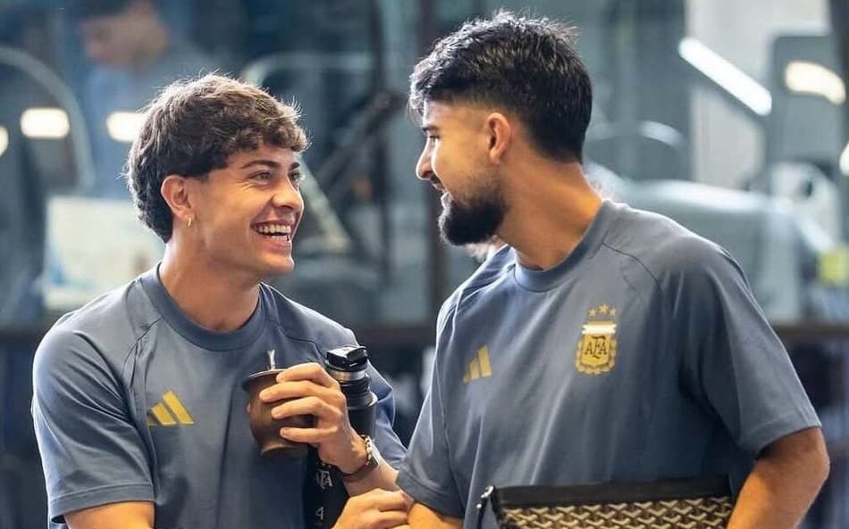 Agustín Giay e Flaco López, do Palmeiras na Seleção da Argentina