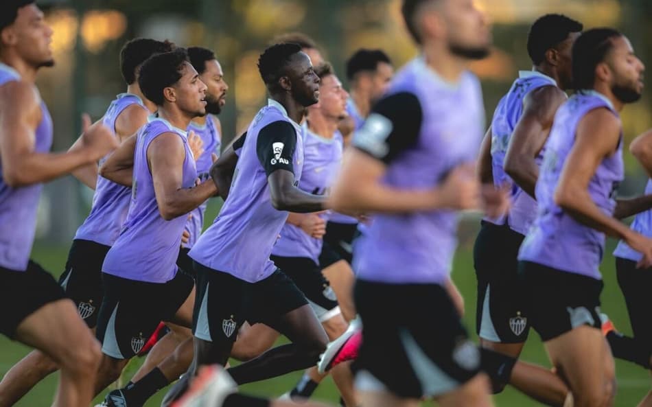Atlético jogadores em treinamento (Foto: Pedro Souza / Atlético)