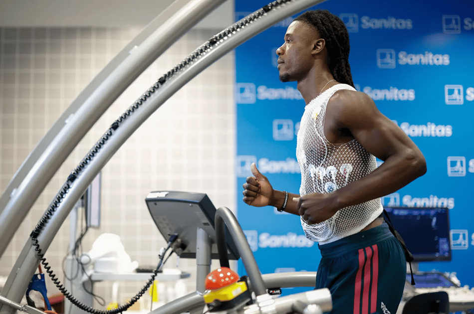 Camavinga fazendo exames pelo Real Madrid