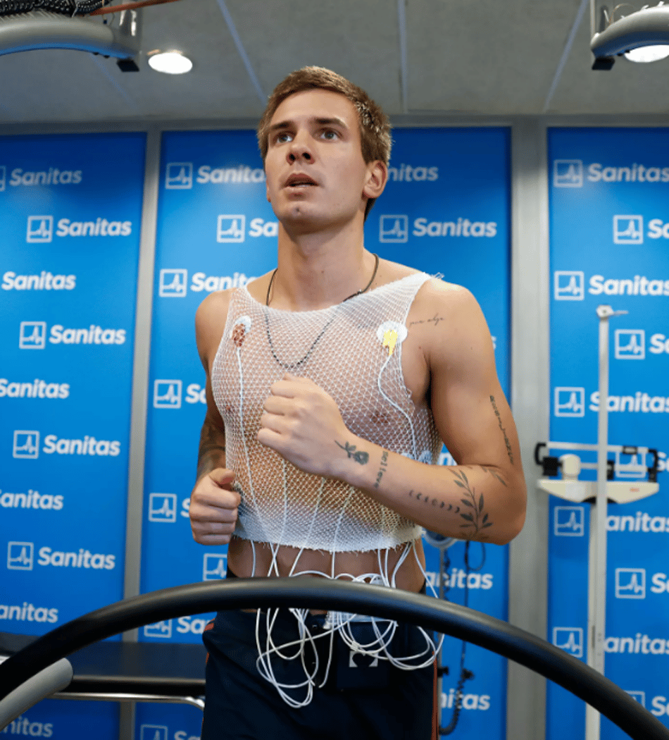 Mastantuono fazendo exames pelo Real Madrid