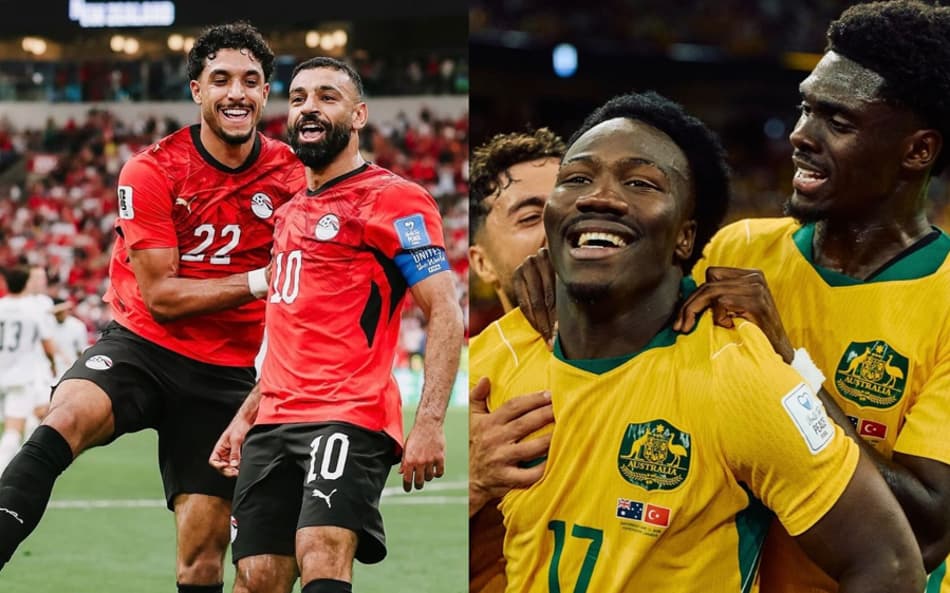 Egito e Austrália (Reprodução instagram seleções)