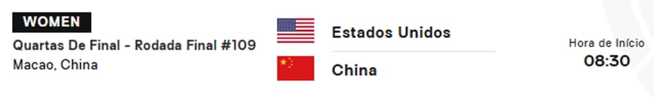 Estados Unidos x China - VNL FEMININA