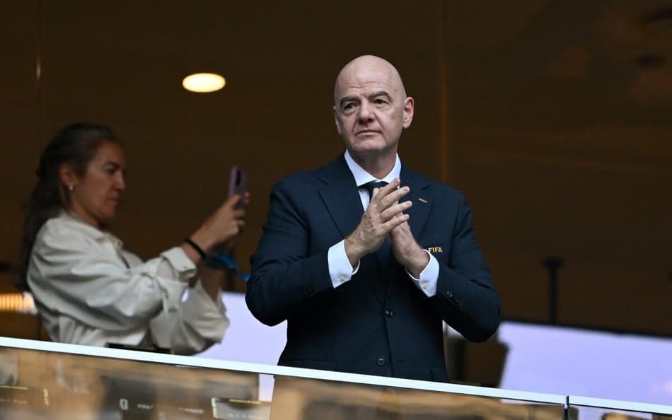 Gianni Infantino, presidente da FIFA durante a Copa do Mundo