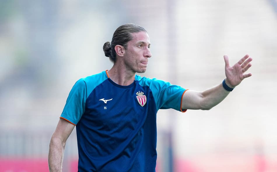 Filipe Luís em ação pelo seu primeiro testo Monaco