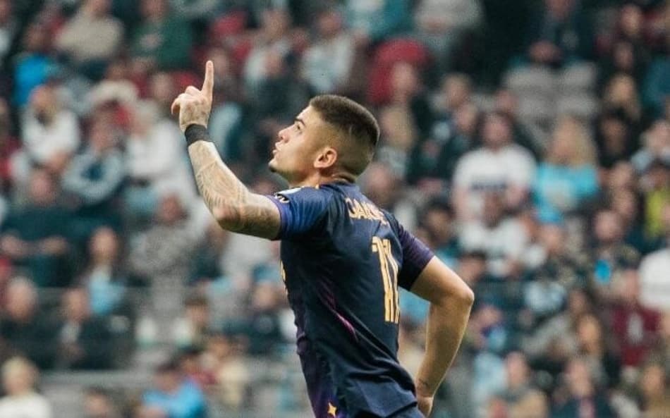 Gabriel Pec comemorando gol (Foto: Reprodução)