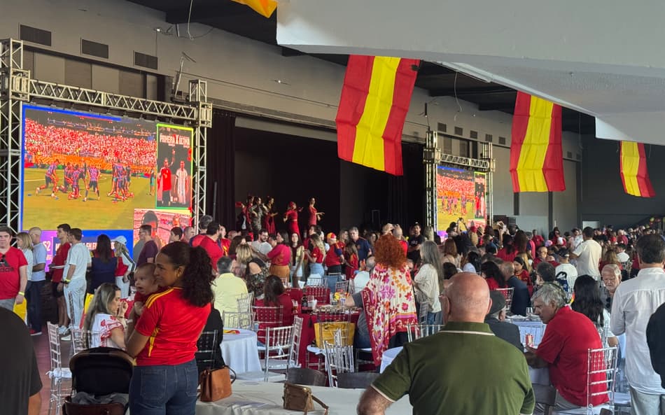 Casa Espanha, na zona sul do Rio de Janeiro, virou concentração de espanhóis antes da final da Copa do Mundo